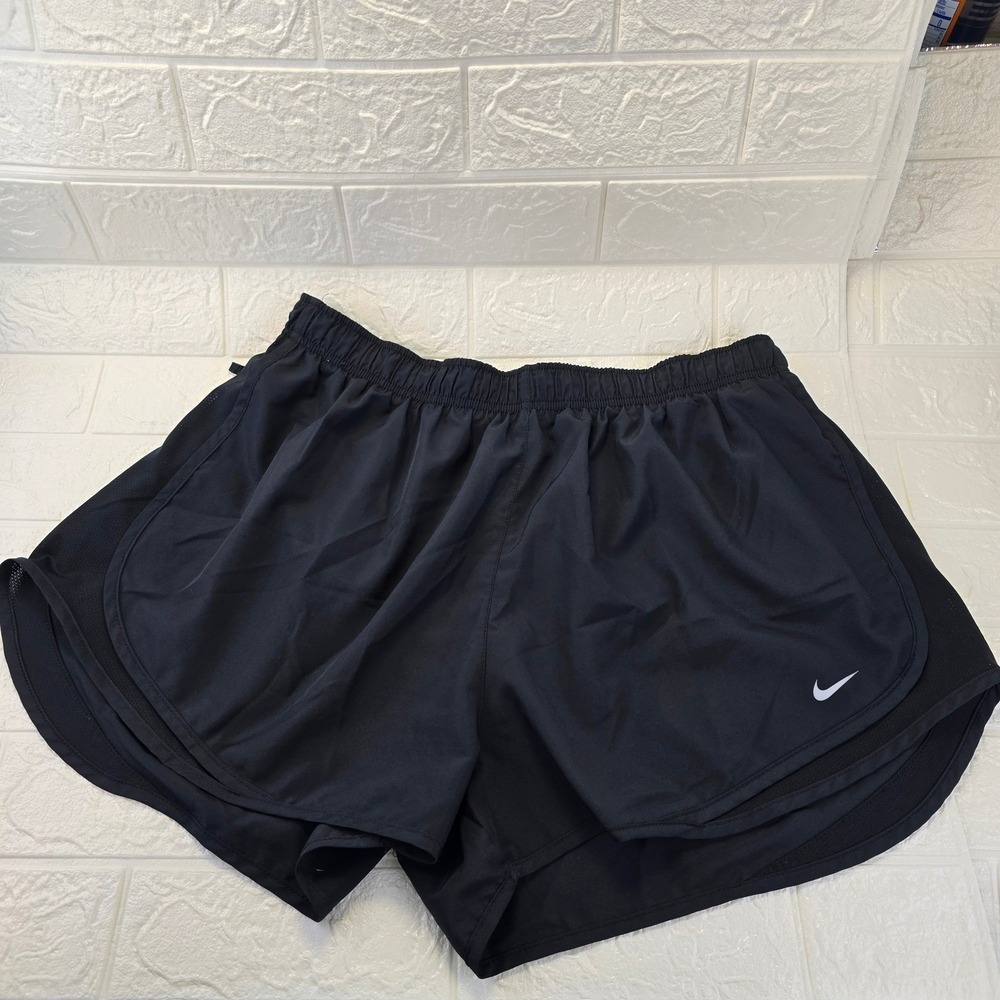 Nike Dri-FIT 10-2 Running Shorts Womens 2XL Black Athletic 831558-014 Training